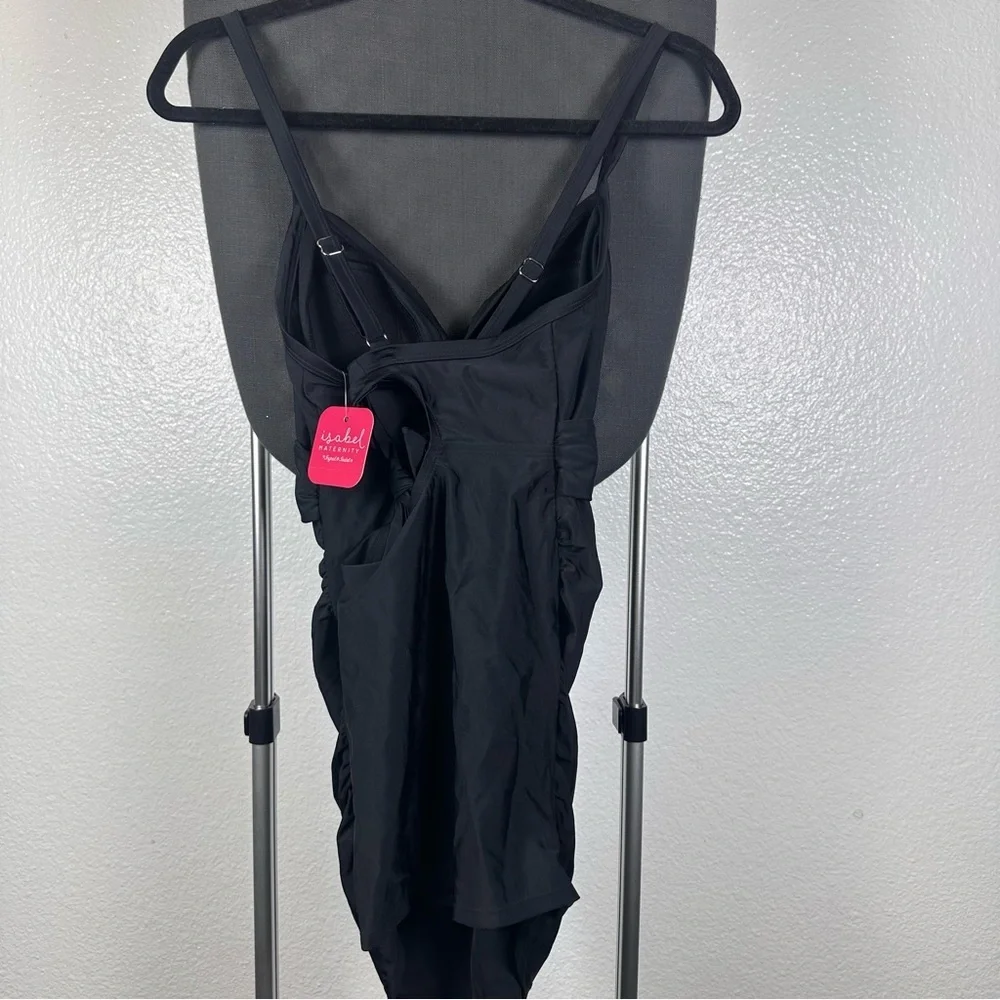 Ingrid & Isabel  | Maternity Black Knot‎ Detail Swim Top